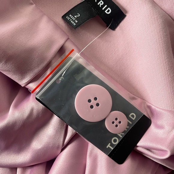 NWT tailored twill classic blazer in pink/bleached mauve - Picture 7 of 7